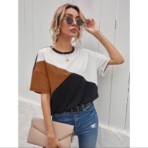 Cut And Sew Panel Tee